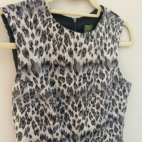 Taylor Size 8 animal print back mesh dress - Picture 4 of 6